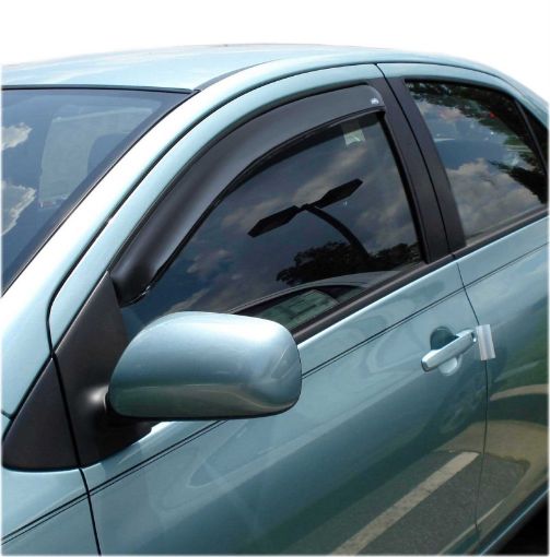 Picture of AVS 07 - 11 Toyota Yaris Coupe Ventvisor In - Channel Window Deflectors 2pc - Smoke