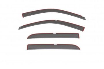 Picture of AVS 16 - 18 Dodge RAM 1500 Crew Cab Ventvisor Color Match Deflectors 4pc - Granite Crystal Metallic