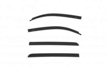 Picture of AVS 15 - 18 Toyota Tundra Crewmax Low Profile Color Match Ventvisors 4pc - Black