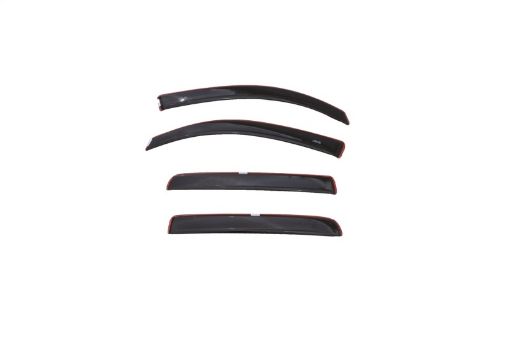 Picture of AVS 16 - 18 Toyota Tacoma Access Cab Low Profile Color Match Ventvisors 4pc - Black