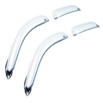 Picture of AVS 98 - 18 Lincoln Navigator Ventvisor Outside Mount Front Rear Window Deflectors 4pc - Chrome