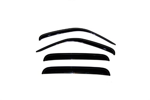 Picture of AVS 02 - 07 Jeep Liberty Ventvisor Outside Mount Window Deflectors 4pc - Smoke