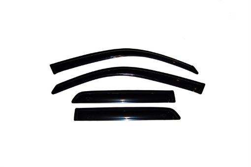 Picture of AVS 03 - 09 Toyota 4Runner Ventvisor Outside Mount Window Deflectors 4pc - Smoke