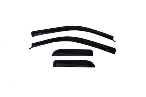 Picture of AVS 04 - 14 Ford F - 150 Supercab Ventvisor Outside Mount Window Deflectors 4pc - Smoke