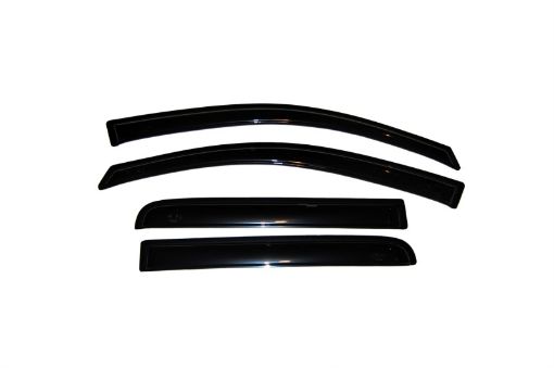Picture of AVS 04 - 15 Nissan Titan Crew Cab Ventvisor Outside Mount Window Deflectors 4pc - Smoke