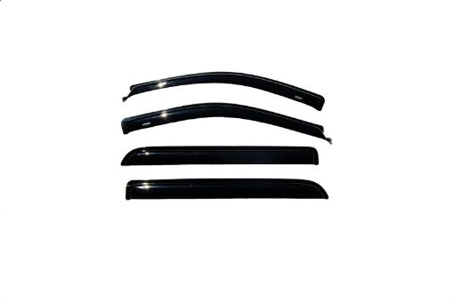 Picture of AVS 06 - 08 Lincoln Mark LT Ventvisor Outside Mount Window Deflectors 4pc - Smoke