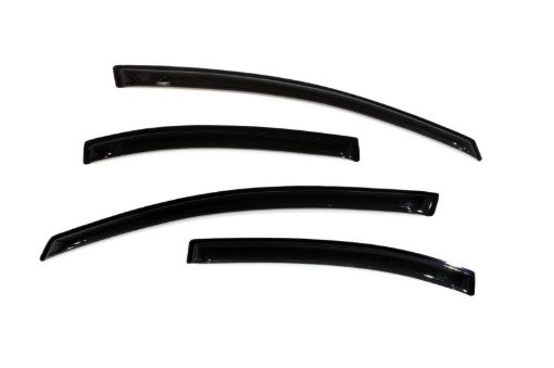Picture of AVS 06 - 11 Honda Civic Ventvisor Outside Mount Window Deflectors 4pc - Smoke