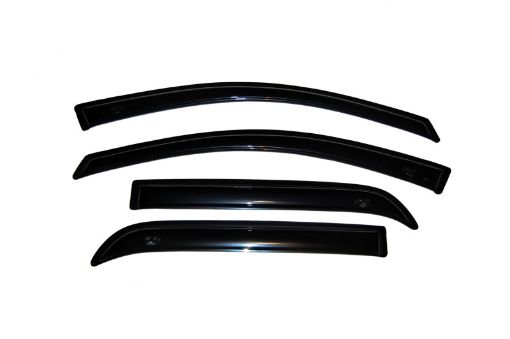Picture of AVS 07 - 16 GMC Acadia Ventvisor Outside Mount Window Deflectors 4pc - Smoke