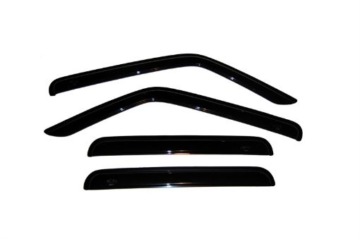 Picture of AVS 07 - 18 Jeep Patriot Ventvisor Outside Mount Window Deflectors 4pc - Smoke