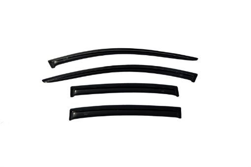Picture of AVS 08 - 12 Chevy Malibu Ventvisor Outside Mount Window Deflectors 4pc - Smoke