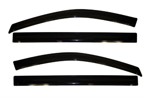 Picture of AVS 08 - 16 Chrysler Town Country Ventvisor Outside Mount Window Deflectors 4pc - Smoke