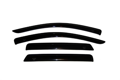 Picture of AVS 08 - 18 Dodge Journey Ventvisor Outside Mount Window Deflectors 4pc - Smoke