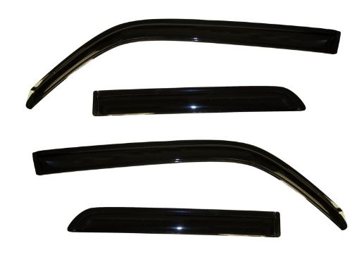 Picture of AVS 10 - 18 Toyota 4Runner Ventvisor Outside Mount Window Deflectors 4pc - Smoke