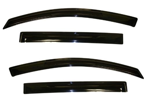 Picture of AVS 11 - 16 Kia Sportage Ventvisor Outside Mount Window Deflectors 4pc - Smoke
