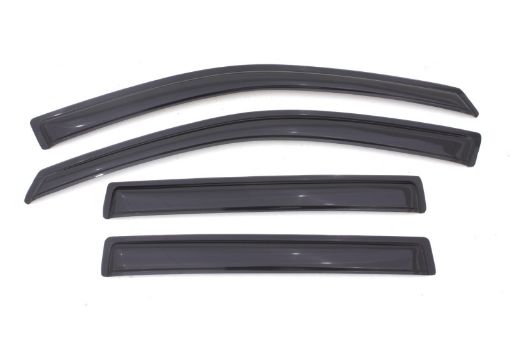 Picture of AVS 11 - 17 Jeep Compass (Old Body Style) Ventvisor Outside Mount Window Deflectors 4pc - Smoke