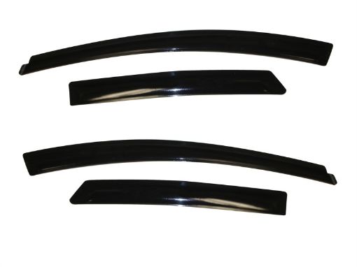 Picture of AVS 12 - 18 Ford Focus Ventvisor Outside Mount Window Deflectors 4pc - Smoke