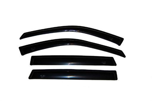 Picture of AVS 01 - 06 Hyundai Santa Fe Ventvisor Outside Mount Window Deflectors 4pc - Smoke
