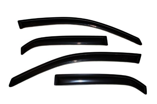 Picture of AVS 02 - 06 Mitsubishi Lancer Ventvisor Outside Mount Window Deflectors 4pc - Smoke