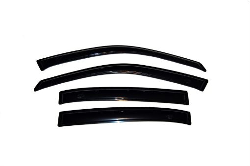 Picture of AVS 04 - 07 Chevy Malibu Ventvisor Outside Mount Window Deflectors 4pc - Smoke