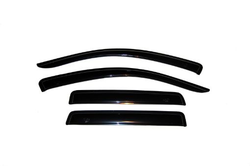 Picture of AVS 07 - 10 Mitsubishi Outlander Ventvisor Outside Mount Window Deflectors 4pc - Smoke