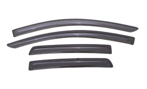 Picture of AVS 07 - 11 Chevy Aveo Ventvisor Outside Mount Window Deflectors 4pc - Smoke