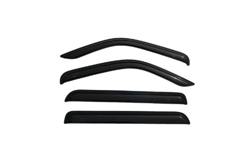 Picture of AVS 07 - 11 Dodge Nitro Ventvisor Outside Mount Window Deflectors 4pc - Smoke