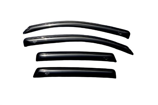 Picture of AVS 07 - 12 Dodge Caliber Ventvisor Outside Mount Window Deflectors 4pc - Smoke