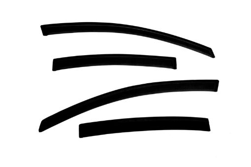 Picture of AVS 07 - 12 Nissan Sentra Ventvisor Outside Mount Window Deflectors 4pc - Smoke