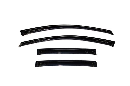 Picture of AVS 07 - 12 Nissan Versa Hatch Ventvisor Outside Mount Window Deflectors 4pc - Smoke