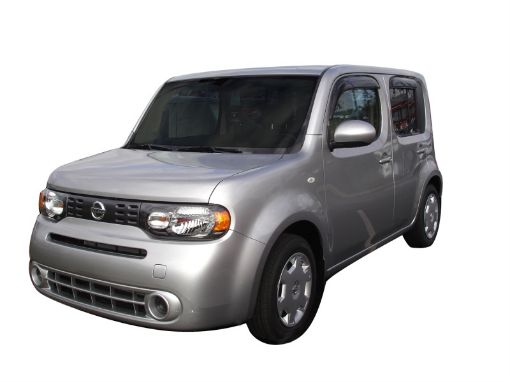 Picture of AVS 09 - 15 Nissan Cube Ventvisor Outside Mount Window Deflectors 4pc - Smoke