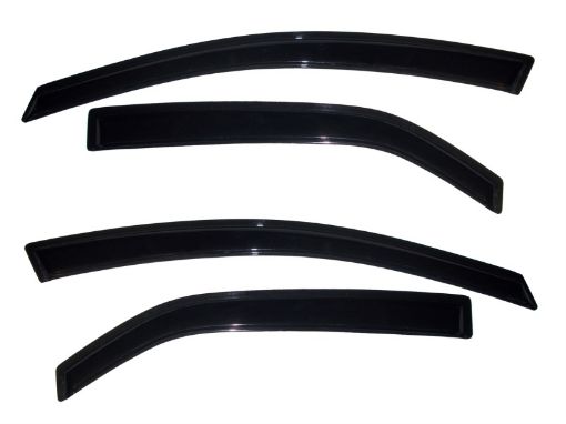 Picture of AVS 10 - 12 Kia Forte Ventvisor Outside Mount Window Deflectors 4pc - Smoke