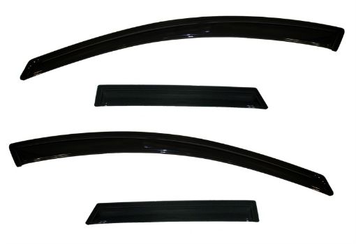 Picture of AVS 10 - 13 Mazda 3 (5 Door Sport) Ventvisor Outside Mount Window Deflectors 4pc - Smoke