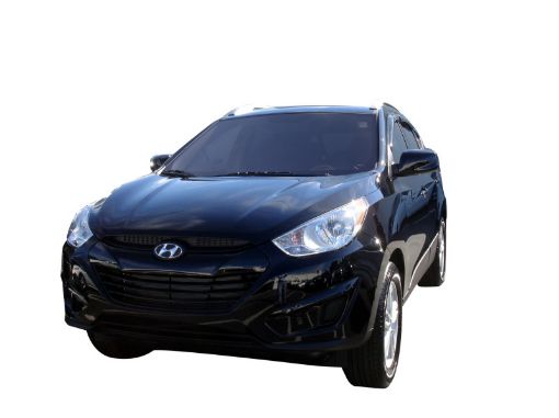 Picture of AVS 10 - 15 Hyundai Tucson Ventvisor Outside Mount Window Deflectors 4pc - Smoke