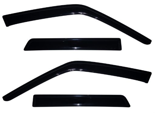 Picture of AVS 10 - 18 Nissan Juke Ventvisor Outside Mount Window Deflectors 4pc - Smoke