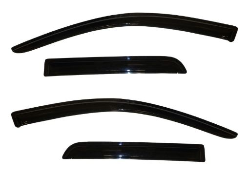 Picture of AVS 11 - 13 Mitsubishi Outlander Sport Ventvisor Outside Mount Window Deflectors 4pc - Smoke