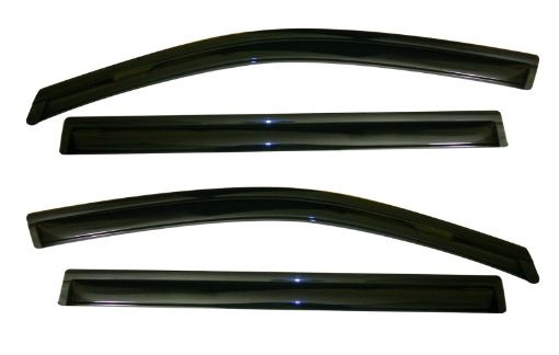 Picture of AVS 11 - 18 Nissan Quest Ventvisor Outside Mount Window Deflectors 4pc - Smoke