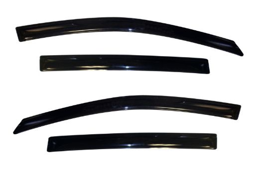 Picture of AVS 12 - 18 Chevy Sonic Hatch (5 Door) Ventvisor Outside Mount Window Deflectors 4pc - Smoke
