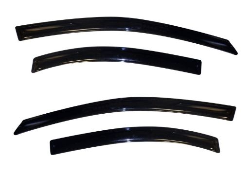 Picture of AVS 12 - 18 Chevy Sonic Ventvisor Outside Mount Window Deflectors 4pc - Smoke