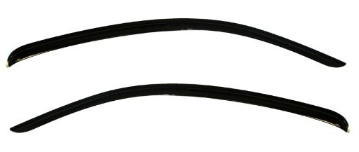 Picture of AVS 12 - 14 Ford Mustang Ventvisor Outside Mount Window Deflectors 2pc - Smoke