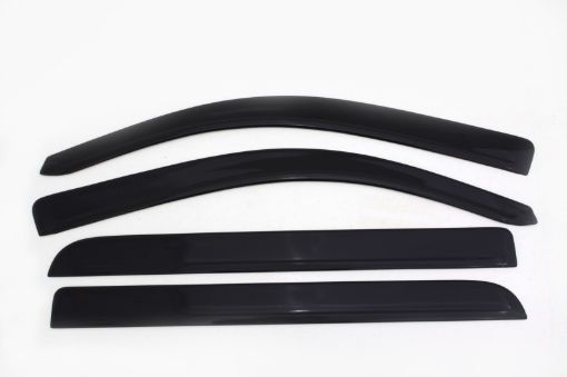 Picture of AVS 14 - 18 Chevy Silverado 1500 Crew Cab Ventvisor Low Profile Deflectors 4pc - Smoke