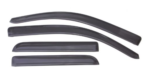 Picture of AVS 14 - 18 Chevy Silverado 1500 Ext. Cab Ventvisor Low Profile Deflectors 4pc - Smoke