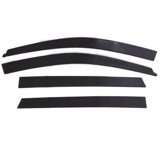 Picture of AVS 10 - 17 Chevy Equinox Ventvisor Low Profile Deflectors 4pc - Smoke wChrome Trim