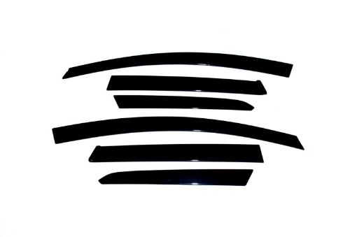 Picture of AVS 08 - 11 Subaru Impreza (Excl. WRX And STI) Ventvisor Low Profile Deflectors 6pc - Smoke