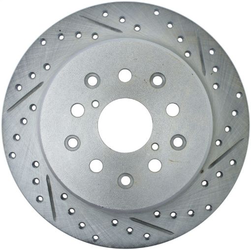 Picture of StopTech 01 - 05 Lexus IS300 02 - 10 Lexus SC430 Sport Slotted Drilled Rear Left Brake Rotor