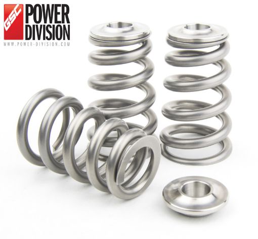 Picture of GSC P - D Toyota 2JZ - GTE Single Conical Valve Spring and Ti Retainer Kit