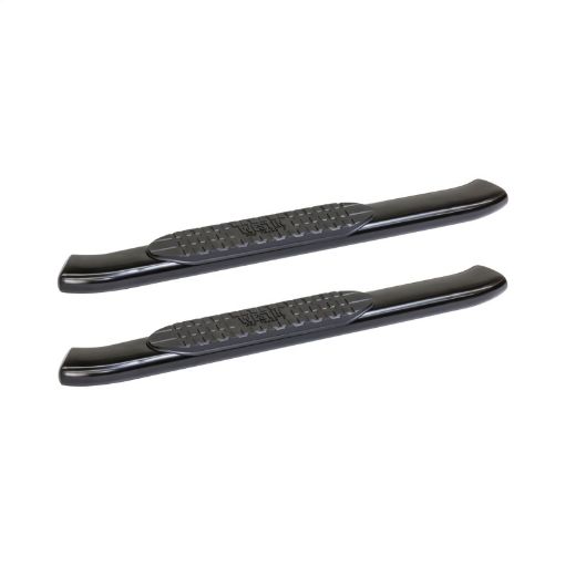 Picture of Westin 2014 - 2018 Chevy Silverado 1500 Reg Cab PRO TRAXX 5 Oval Nerf Step Bars - Black