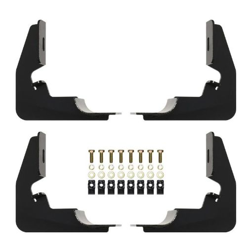 Picture of Westin 2014 - 2018 Chevy Silverado 1500 Reg Cab Premier Oval Nerf Step Bar Mount Kit - Black