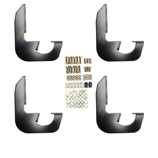 Picture of Westin 2014 - 2018 Chevy Silverado 1500 Reg Cab (Rocker Mount) Running Board Mount Kit - Black