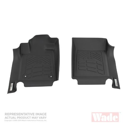 Picture of Westin 09 - 12 Ford F - 150 RegSuprCabSuprCrew (w1 Ret Hook) Wade Sure - Fit Floor Liners Front - Blk