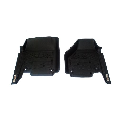 Picture of Westin 12 - 18 Ram Reg CabQuad Cab (two rentention hooks) Wade Sure - Fit Floor Liners Front - Blk